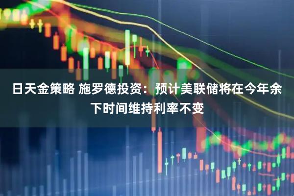 日天金策略 施罗德投资：预计美联储将在今年余下时间维持利率不变