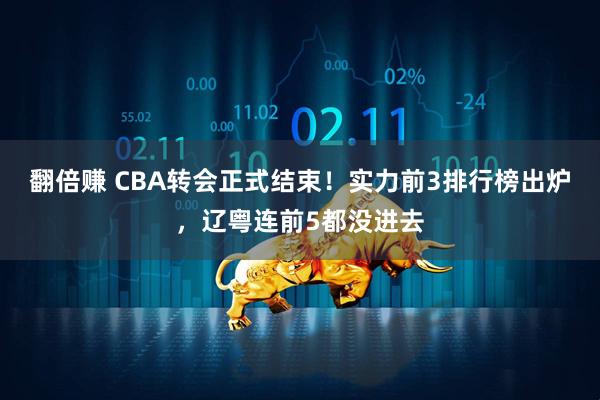 翻倍赚 CBA转会正式结束！实力前3排行榜出炉，辽粤连前5都没进去
