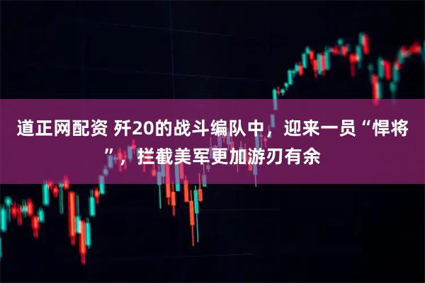 道正网配资 歼20的战斗编队中，迎来一员“悍将”，拦截美军更加游刃有余