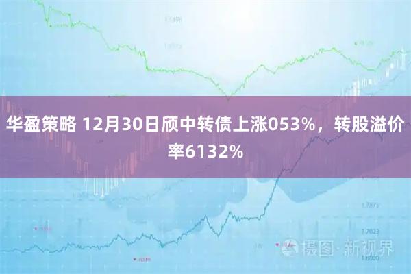 华盈策略 12月30日颀中转债上涨053%，转股溢价率6132%